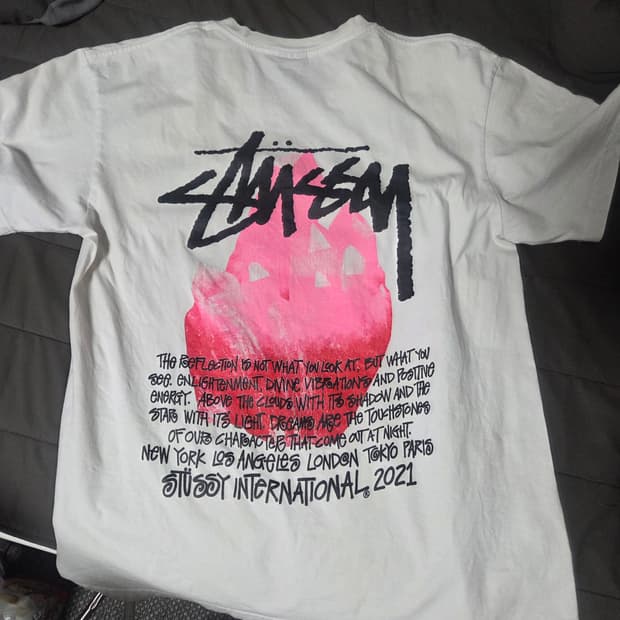 스투시 리플렉션 반팔티 M