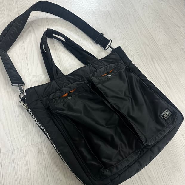 포터 탱커 투웨이 토트백 블랙