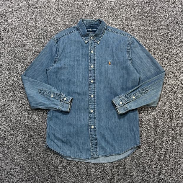 Name : 폴로 랄프로렌 샴브레이 시그니처로고 데님 셔츠 :) 