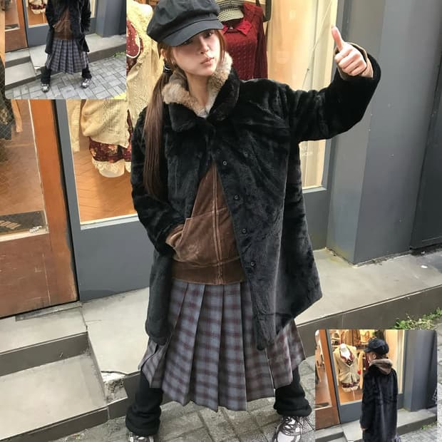 💂🏻‍♀️포근 롱 퍼 코디 세트 💂🏻‍♀️