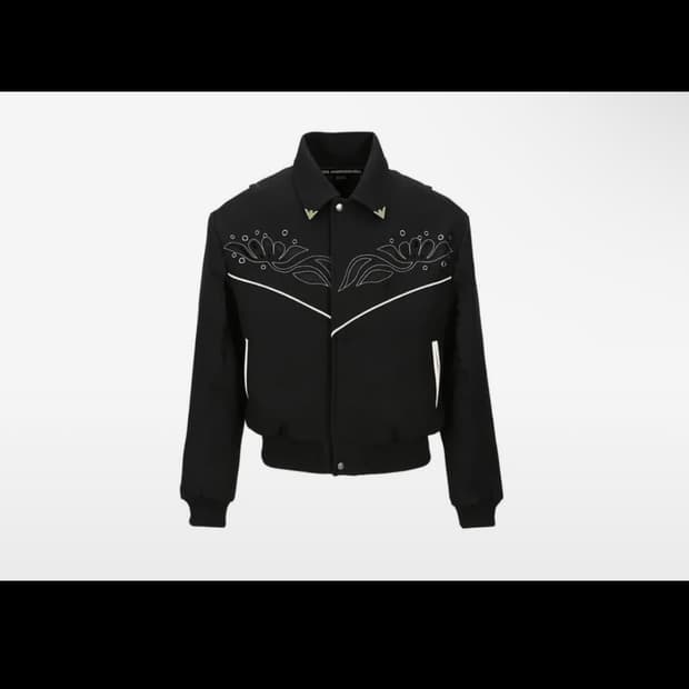 사이즈 교환)앤더슨벨 르망 울 웨스턴 블루종 자켓M