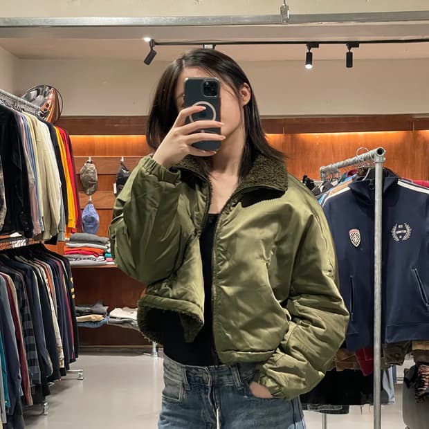 ZARA women 크롭 리버시블 플리스 자켓