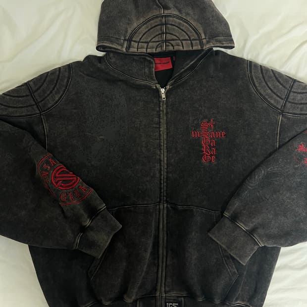 인세인개러지 패디드 숄더 후드집업