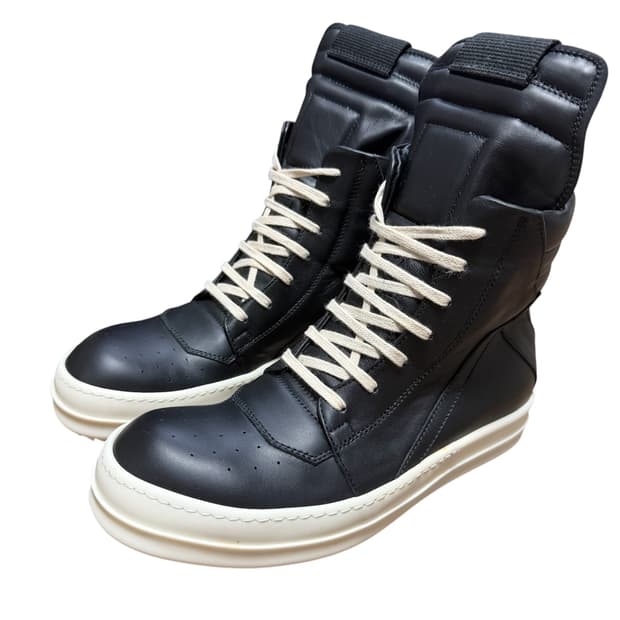 (풀구성 새상품) 릭오웬스 지오바스켓 검검흰 LPO 39 사이즈