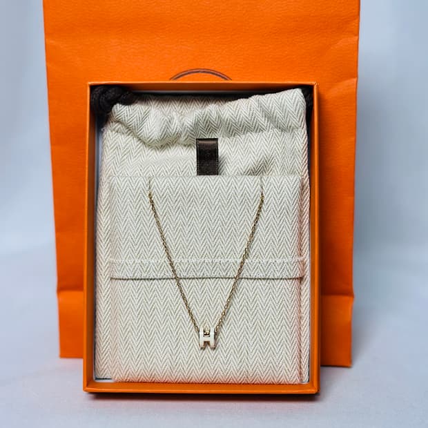 에르메스 미니 팝아슈 화이트골드