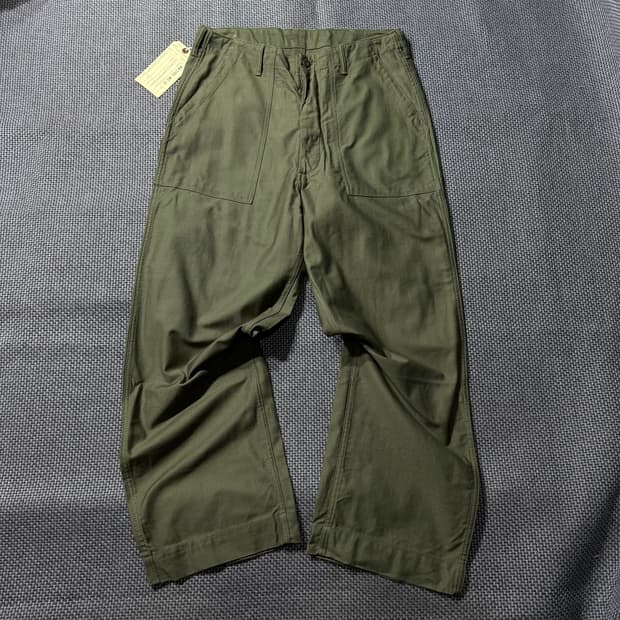 빈티지 밀리터리 퍼티그 팬츠 (L/XL)