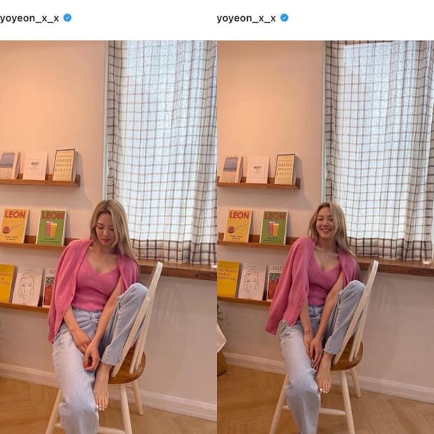 *셋업* 효연착용 산드로 니트 나시+가디건