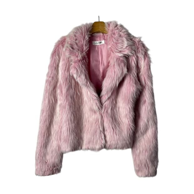[JPN] 빈티지 핑크 퍼 자켓