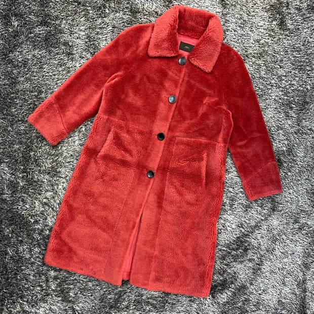 안지크 양모 무스탕 코트 (91-98-165)