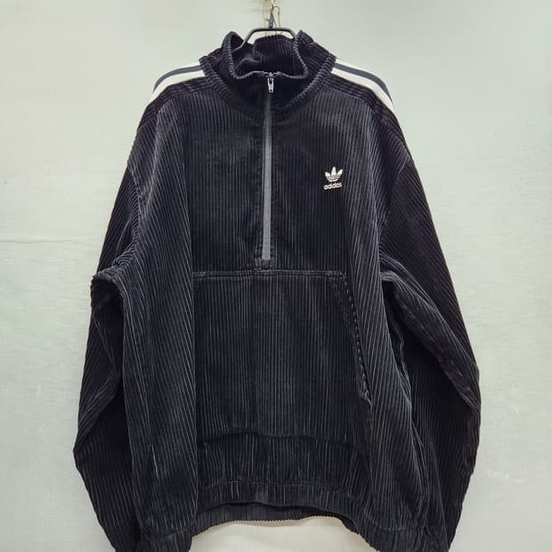 아디다스 로고자수 삼선 코듀로이 삼선 아노락 XL(2XL)