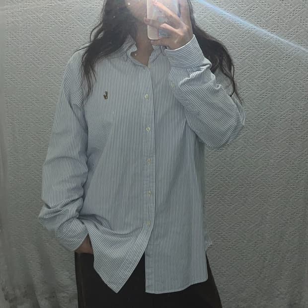 폴로 랄프로렌 멀티포니 오버핏 스트라이프 긴팔 셔츠 105 C06019