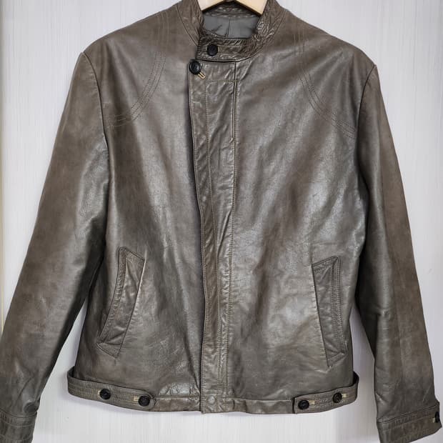 우영미 남성 가죽자켓 