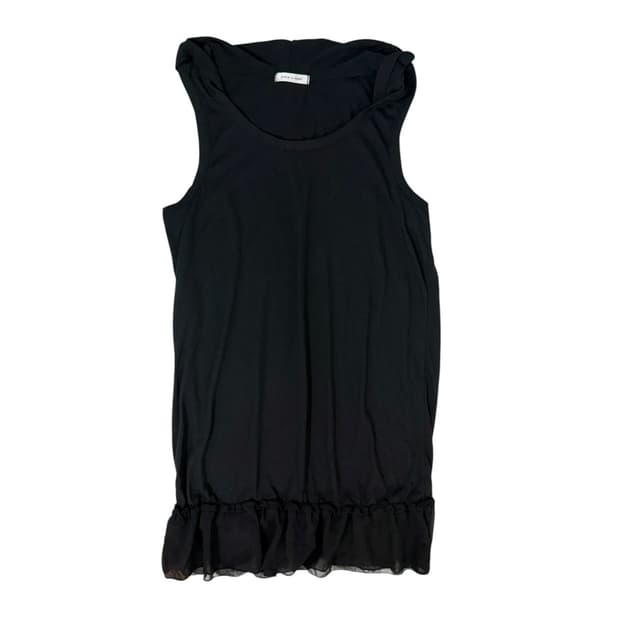 빈티지 후드 슬리브리스 레이어드용 원피스