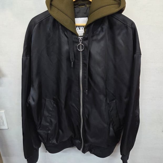 자라 후드 탈부착 항공자켓 L 오버핏 