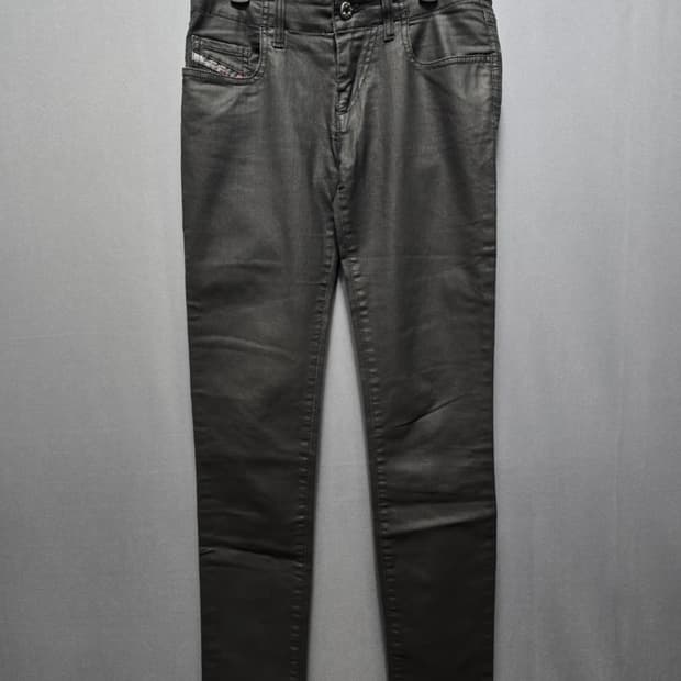 디젤 스키니 로우라이즈 코팅진