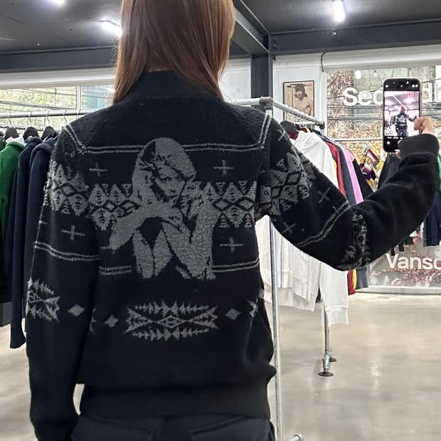 히스테릭글래머 히스걸 노르딕 헤비테리 바시티자켓