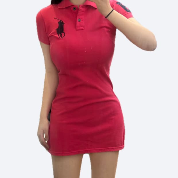 🩷폴로 랄프로렌 빅포니 핫핑크 미니 원피스🩷