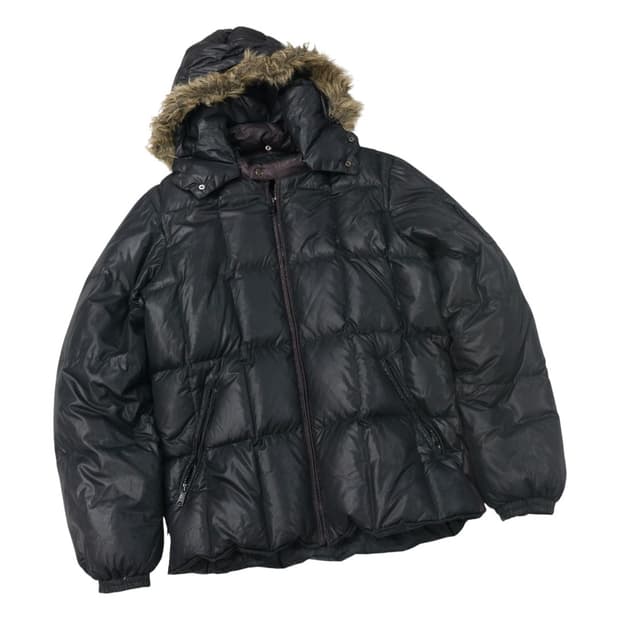 COX 빈티지 후드 퍼 덕다운 패딩 점퍼