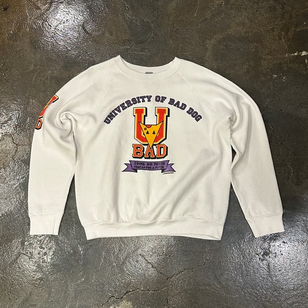 90’s 스크린스타즈 배드독 유니버시티 맨투맨 스웻셔츠 M