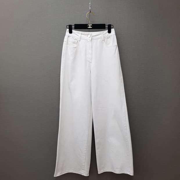 질스튜어트 2024 코튼 와이드 데님 팬츠 67-94사이즈