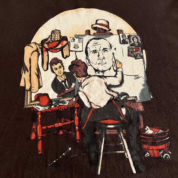 멕시코산 TEE FURY 아트 브라운 티셔츠 XL 2XL