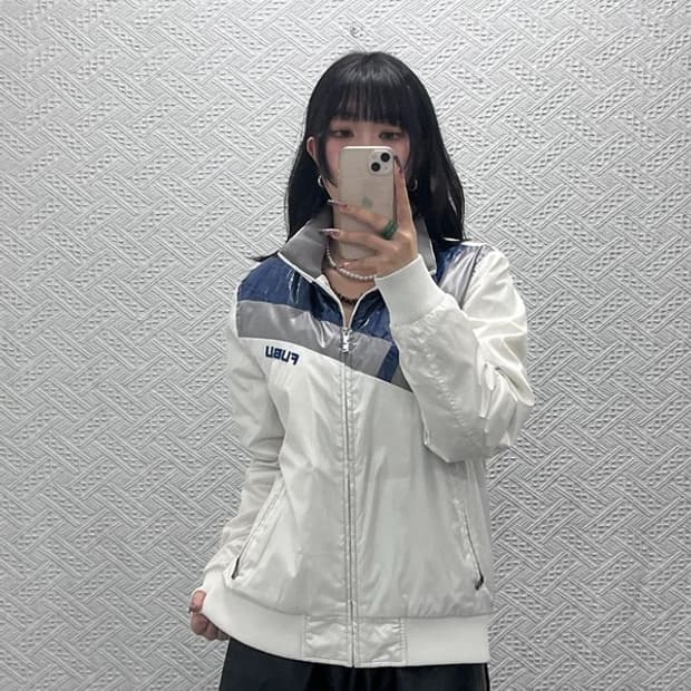 푸부 FUBU 올드스쿨 레트로 빈티지 바람막이 자켓 L C11744