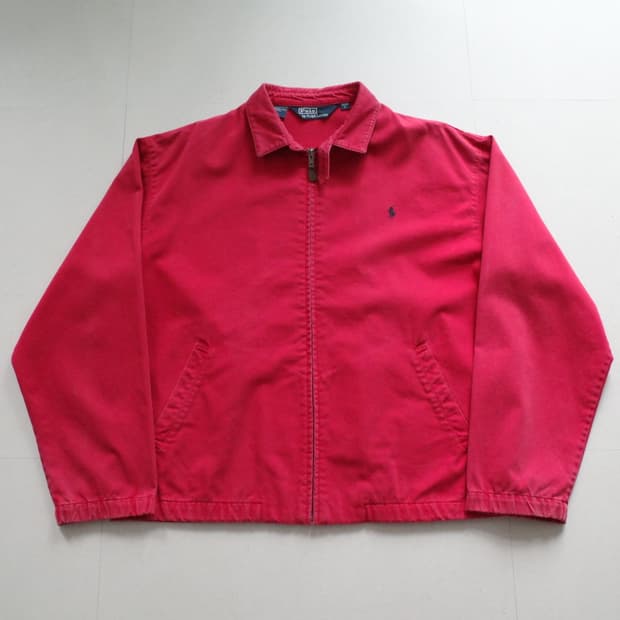 90s 폴로 랄프로렌 레드 해링턴 자켓 L 