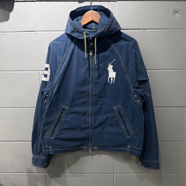 폴로 빅포니 바람막이 네이비
