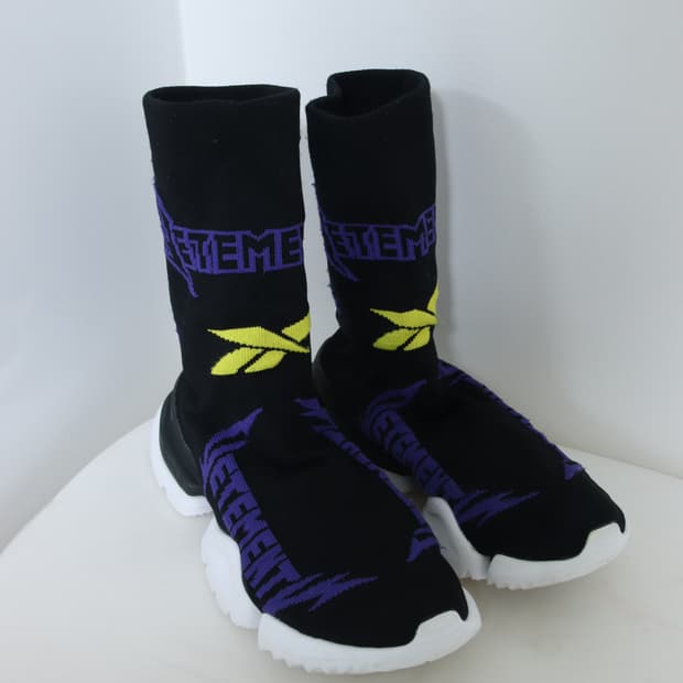 리복 x 베트멍 메탈 삭 러너 블랙 퍼플