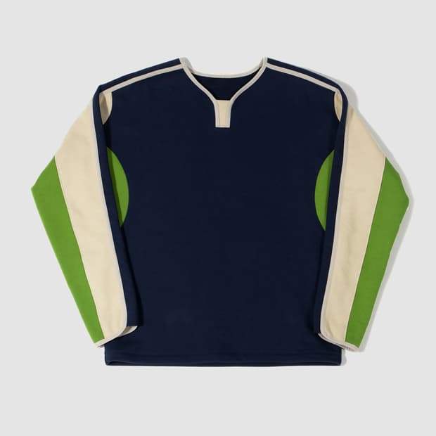 더가스펠오브 the gospel of 맨투맨 져지 바인딩 스웻셔츠 네이비