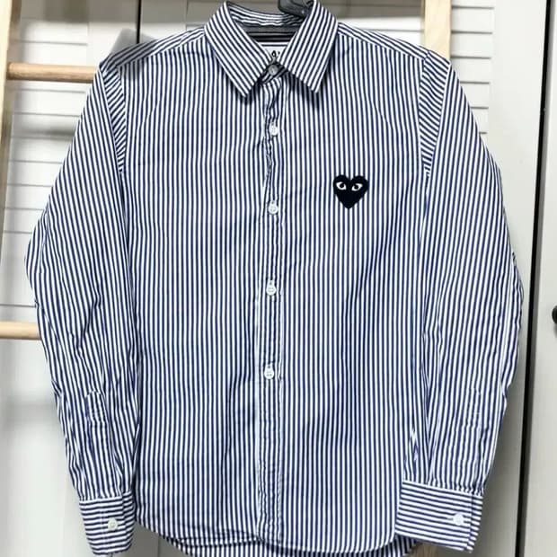 꼼데가르송 셔츠 여성용 상태굿 스트라이프