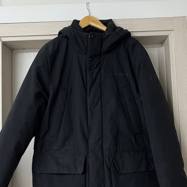 디스커버리 익스페디션 검정색 패딩 점퍼