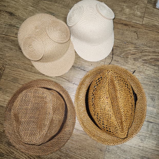 밀짚모자/벙거지/캡모자 4종 일괄