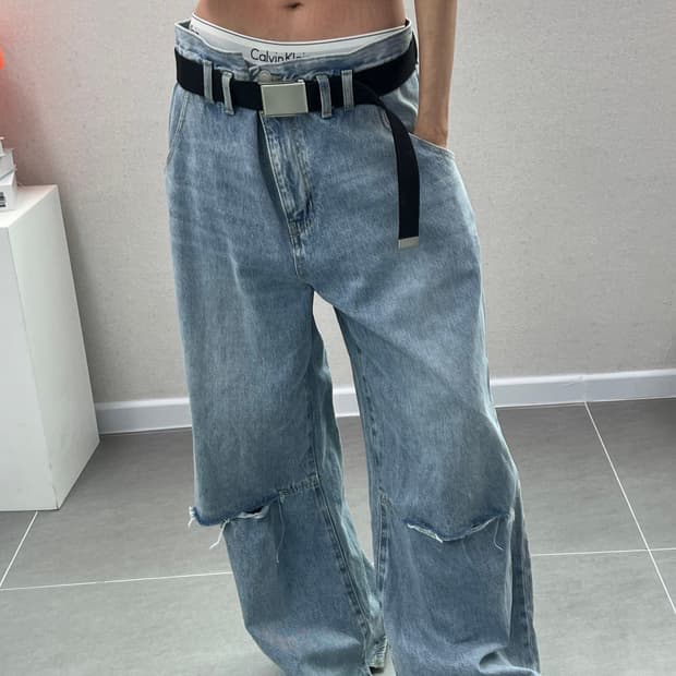 (WOMEN)RODEO CROWNS 와이드 데님-M1825