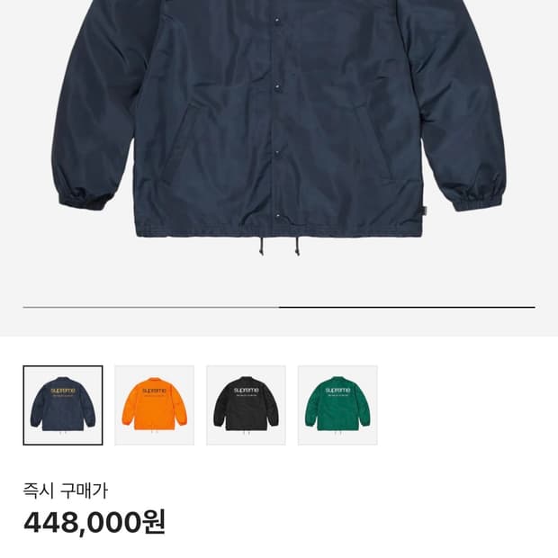 [S] 슈프림 NYC 코치 자켓 네이비 - 23FW