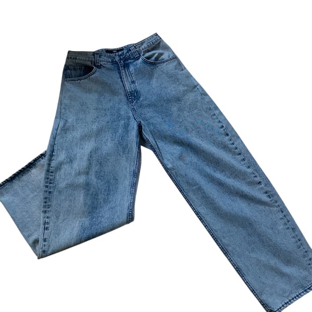 LMC loose light purple denim pants