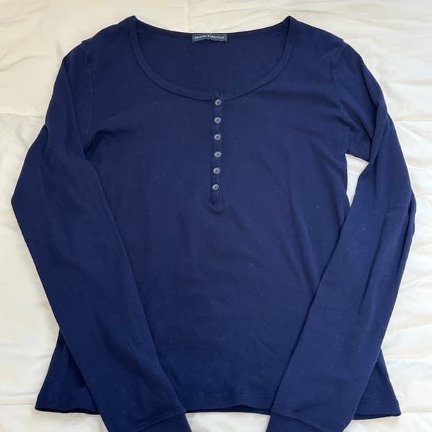 브랜디멜빌 긴팔 티셔츠 네이비