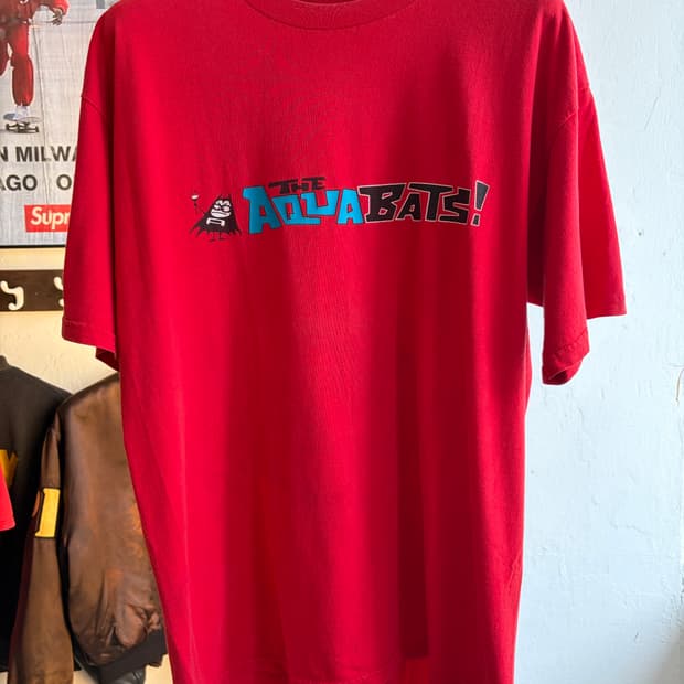 90s Aqua Bats 밴드 티셔츠
