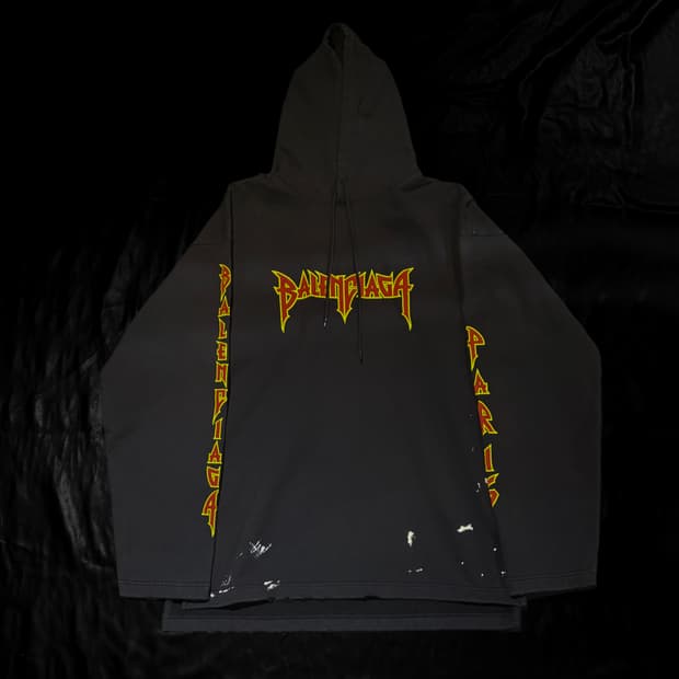 발렌시아가 로고 후드티