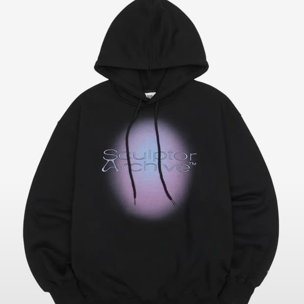 스컬프터 colour logo hoodie s