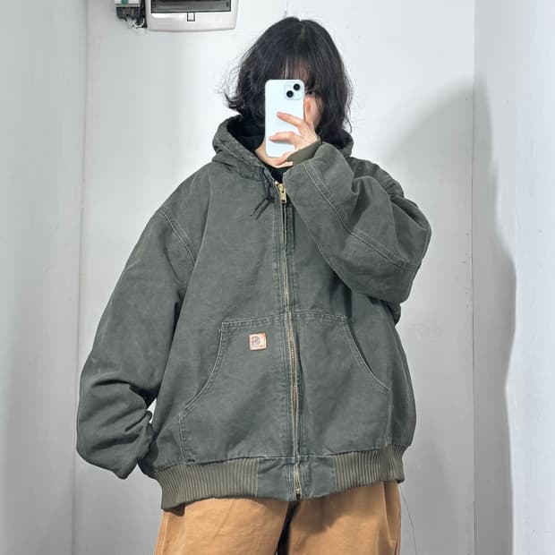 칼하트 j130 카키 덕 액티브 자켓