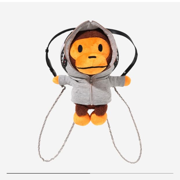 베이프 베이비 마일로 플러쉬돌 백팩