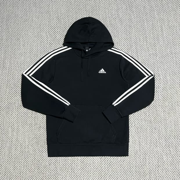 [M] adidas 아디다스 베이직 3st 검/흰 후드티