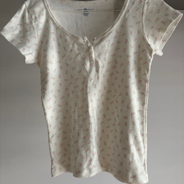 브랜디멜빌 꽃무늬 플라워 반팔티