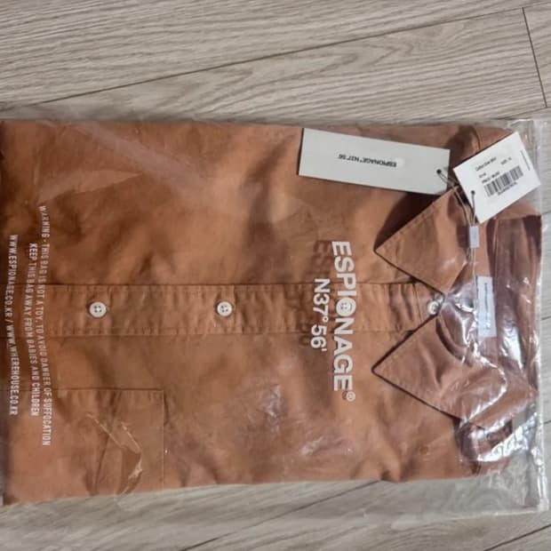 에스피오나지 셔츠 Cotton Over  Shirt Brick