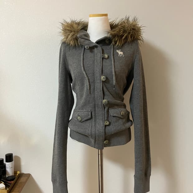 아베크롬비 퍼후드집업 울프죠 y2k