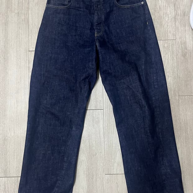 선플라워 와이드 트위스트 심플 린스 블루 34x32