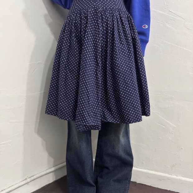 Dot midi skirt