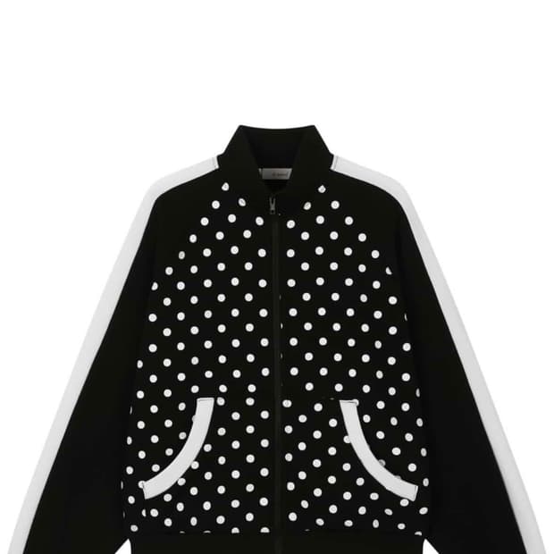 로액슈얼 도트 집업 블랙