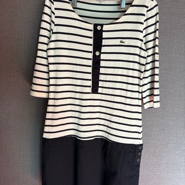 라코스테 스트라이프 원피스 42